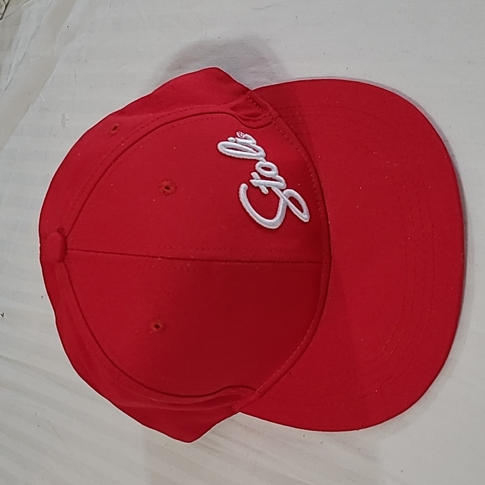 Red Stoli snapback cap hat adjustable